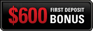 First Deposit Bonus: $600 Free Poker Money