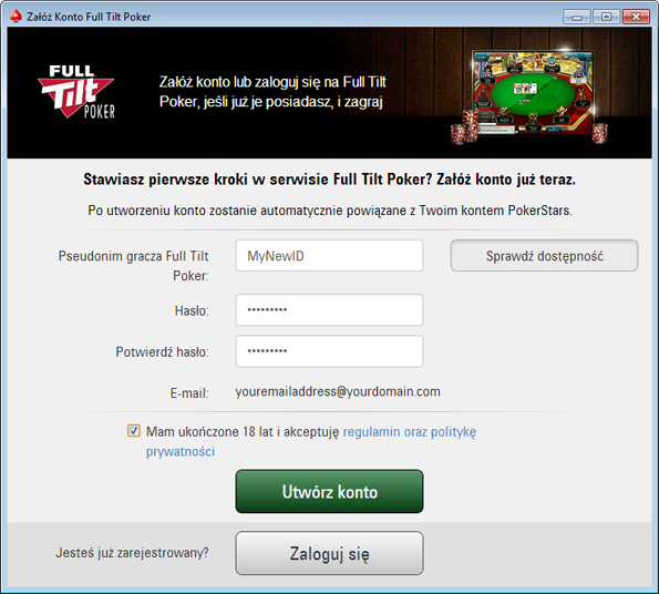 Pair Full Tilt Poker Account