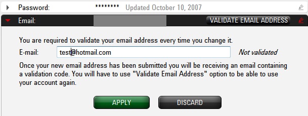 Verificación de la cuenta de PokerStars
