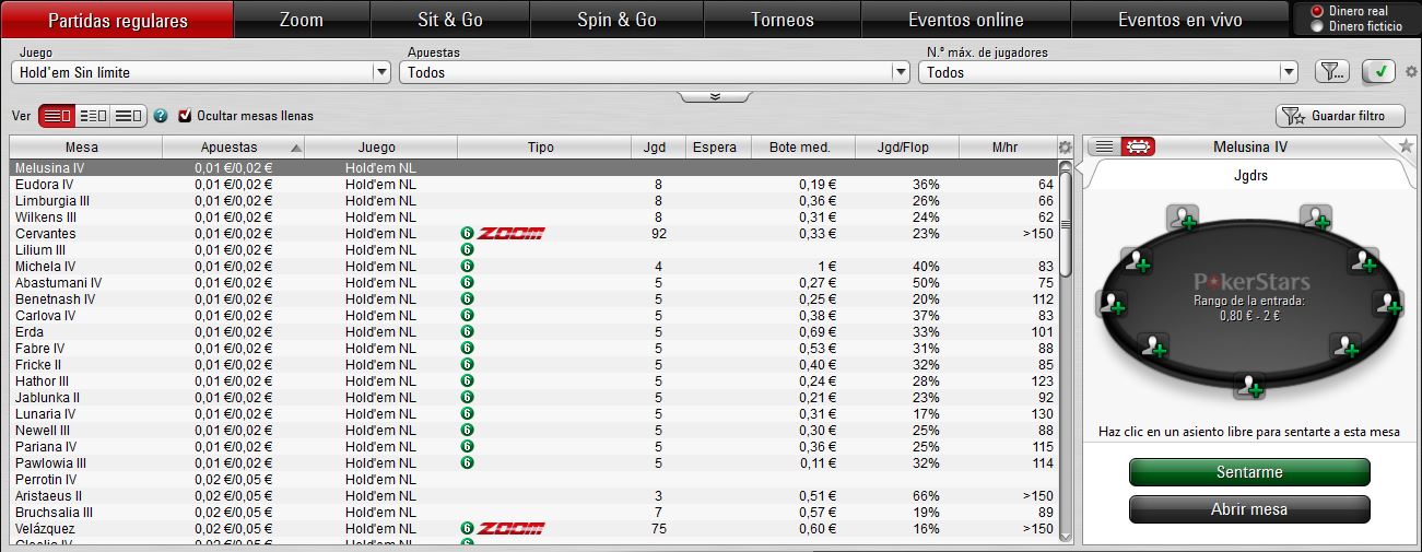 Getting Started at PokerStars - Define Your Search