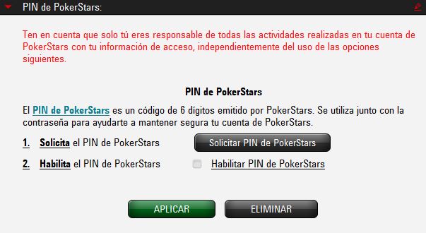 Login security setting option